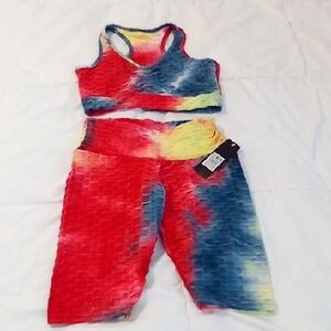 Colorful Tie-Dye Women's Activewear Set